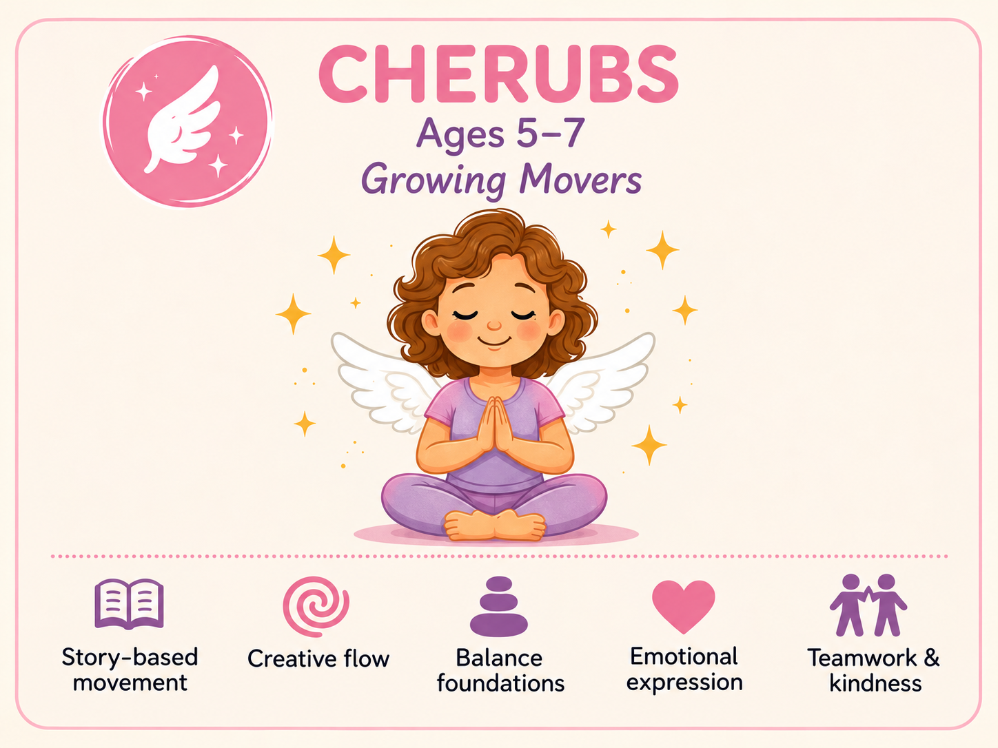 Cherubs children's yoga group for ages 5 to 7